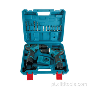 Conjuntos de perfuração sem fio duplo de 12V